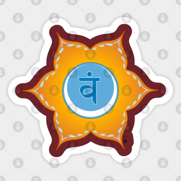 Svadhistana chakra Sticker by HagalArt